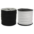 Cordão Fio Tira material sintético Camurça Suede 2.7mm 20 Metros - Preto & Branco