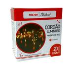 Cordão Led Natal 20 Gotas de Gelo Água A Pilha 3 Metros Master Christmas