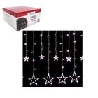 Cordão Pisca / Cortina Com 138 Leds Estrela Branco Frio 127V - Christmas