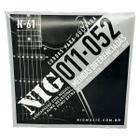 Cordas Guitarra Profissional Nig 11-52 + Palheta + Corda E - Nig N61