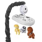 Cordeiros e Hera Star Wars Assinatura Millennium Falcon Musical Baby Crib Mobile Toy - Lambs & Ivy