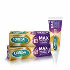 Corega Max Fixation+Creme adesivo selante 2x70 g