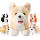 Corgi de Pelúcia Skylety - Brinquedo Infantil com Bebês