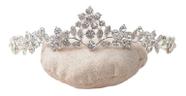 Coroa Dama De Honra Daminha Strass Prata Debutante Noiva