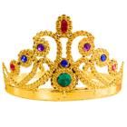 Coroa de Rainha Princesa de Plástico Para Festas Cor Dourada