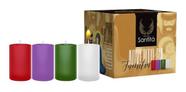 Coroa Do Advento 4 Velas Tempo Do Advento Kit C/ 4 Cores