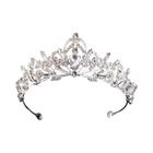 Coroas de Cristal Prateado Vintage - Tiaras Barrocas para Casamento, Noiva e Baile