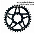 Coroas Zrace Eagle Tooth 10s, 11s e 12s - 7075AL CNC Offset 3mm para Manivela MTB (Montagem Direta GXP)