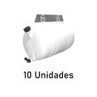 Corote Barrica Água Plástica 30 Litros Branca - 10 Unidades - Fabbof