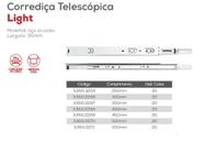 Corrediça Trilho Telescopico Para Gaveta 25Cm Par