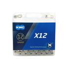 CORRENTE 12v KMC X12 SILVER / PRATA 126 ELOS p/ 1x12V serve Shirmano Sram Eagle