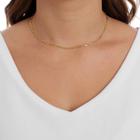 Corrente Colar Choker 40cm Feminina Ouro 18k 750