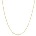 Corrente Cordão Colar Feminino 45cm Elo Português Ouro 18k