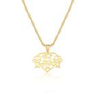 Corrente Cordão Ouro 18k 50cm E Pingente 3 Meninos