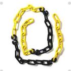 Corrente de PVC ELO 10MM X 25 Metros Amarelo e Preto Prosaf - Plasticor