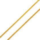 Corrente Feminina Maciça Colar Cordão Veneziana de Ouro 18k 0,80mm 40 cm