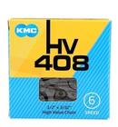 Corrente KMC HV408 fina 1/2 x 3/32 116 elos (não indexada - compatível com Brompton)