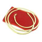 Corrente Masculina 50cm 4mm Largura Folheado Ouro CR606