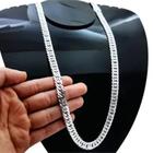 Corrente Prata 925 Elo Duplo 10mm 70cm Masculina Cordão