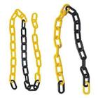 Corrente soldada pvc preto/amarelo 10.00mm (com 25m) juntalider