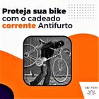 Corrente Trava Antifurto Senha Personalizável Bicicleta Moto