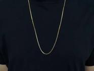 Corrente Veneziana Folheada a Ouro 18k com extensor