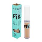 Corretivo Líquido Fix Vizzela Maquiagem Alta Cobertura Soft Focus Resistente A Água Vitamina E