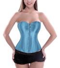 Corset Corselet Espartilho Modelador Acetinado Linha Casual Tam 36 a 56 Cores M749