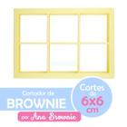 Cortador Brownie Bolo Ana Brownie 5x5 6x6 7x7 Forma Coração