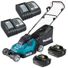 Cortador De Grama 2 Baterias 18v 5ah Makita Dlm432z Com 2 Carregadores Bivolt