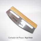 Cortador de Pizza Stone in Box Cabo de Madeira