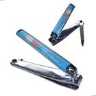 Cortador de Unha Profissional Grande com Lixa Alicate Inox Estampado e Ponta Curva LKS9140