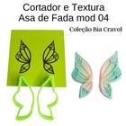 Cortador e Textura Asa de Fada Mod 04 - Coleção Bia Cravol