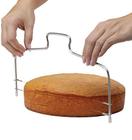 Cortador fatiador de bolo de inox - você define a altura do corte 31,5 x 15 cm