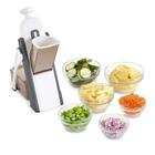 Cortador Multifuncional 5 Funções Plástico Aço Inox Fatiador Descascador Legumes Frutas - JodiShop