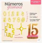 Cortador Numeros Glamour 8,5cm Biscuit Vela Massa Blue Star