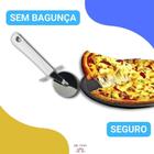 Cortador Para Pizza 21cm Lâmina em Aço Inox Cabo Plástico - Wincy