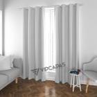 Cortina 100% Corta Luz Solar Blackout Blecaute PVC 2,80 X 2,30 Branca - VIP CAPAS