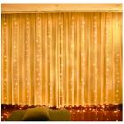 Cortina 300 Led Pisca 8 Funções 3m X 2m Decoração Natal - SM