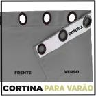 cortina apartamento blackout Brenda 5,00 x 2,30 cinza