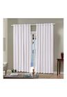 Cortina Bella Janela 240x250 cm Pratika Lisa Slim Corta Luz Branco