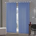 Cortina Bella Janela 260x170 cm Duplex Voil Lisa Índigo
