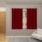 Cortina Blackout 2,70X1,60 Corta Luz Blecaute Sala Vermelho