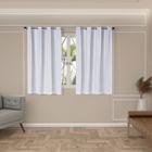 Cortina Blackout 2,80X1,60 Renda Blecaute Sala Quarto Branco