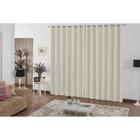 Cortina Blackout Bege c/ ilhos corta luz sol - 2,80x2,50cm