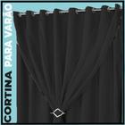 cortina blackout blecaute Berlim janela 5,50 x 2,80 preto