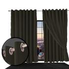 cortina blackout Bruna em tecido blackout 5,50 x 2,50 palha