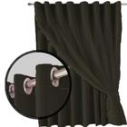 cortina blackout Bruna par varão 7,00 x 2,80 ilhios preto