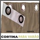 cortina blackout Bruna para quarto e sala 5,50 x 2,60 branco