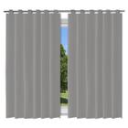 Cortina Blackout Cinza 200X200Cm Pvc Corta Luz Com Alça